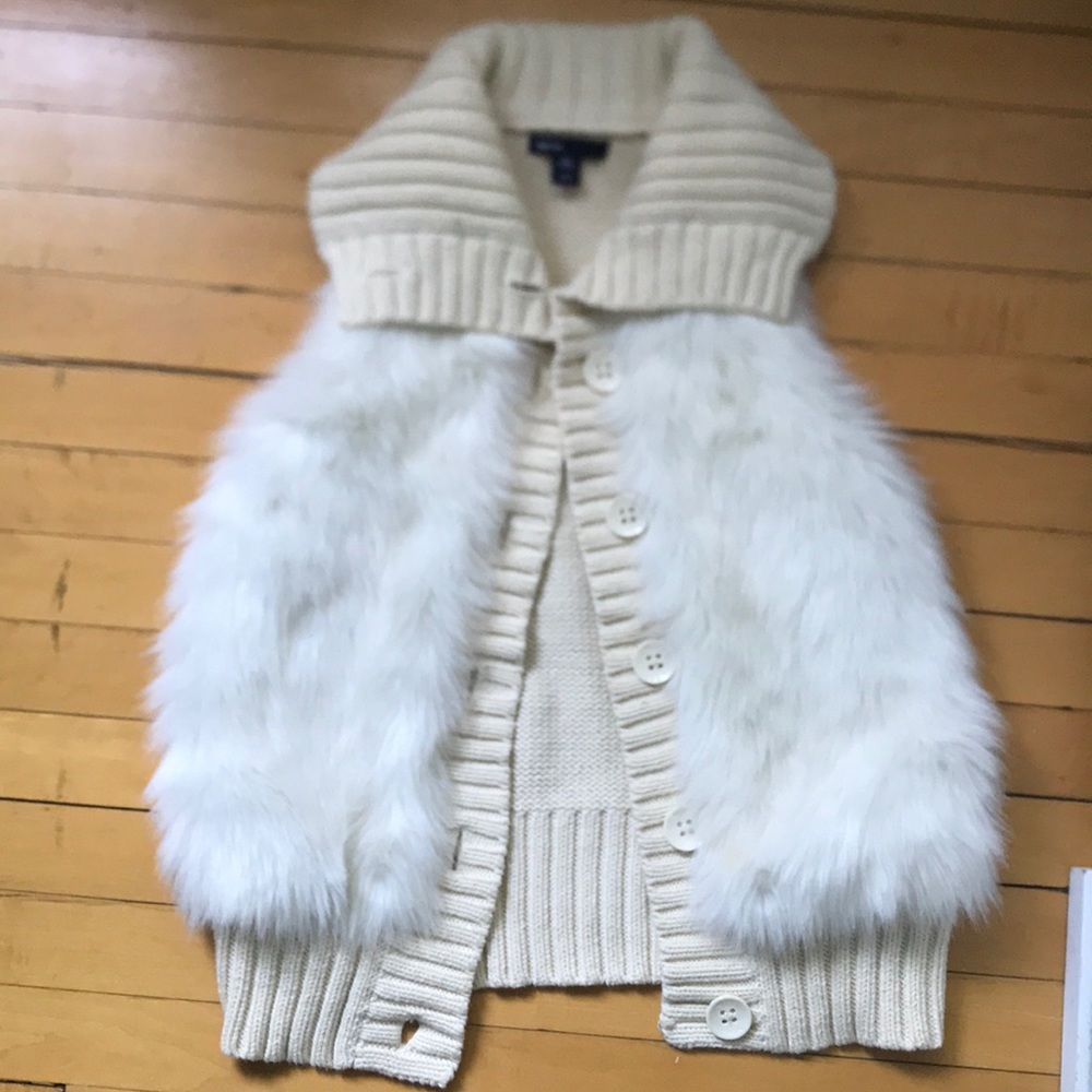 GAP kids fur vest
